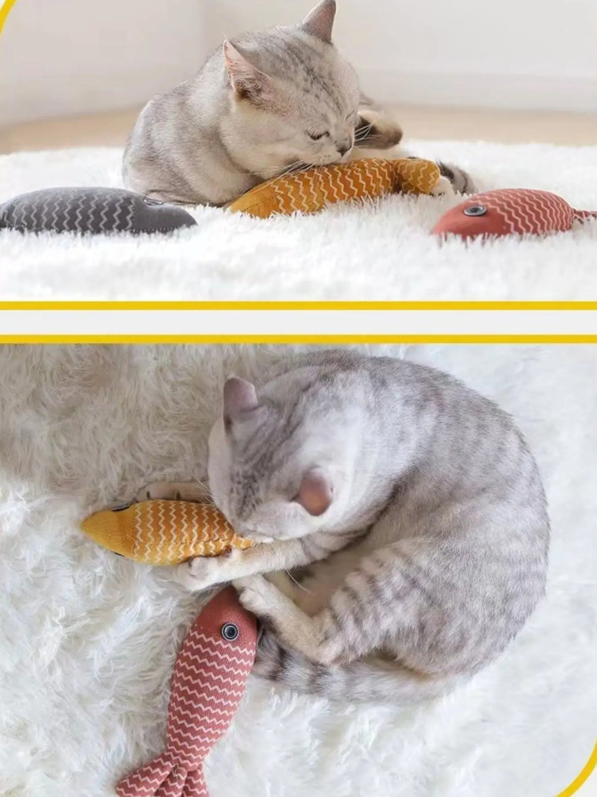 Fish-Shaped Plush Pet Toy — photo 10