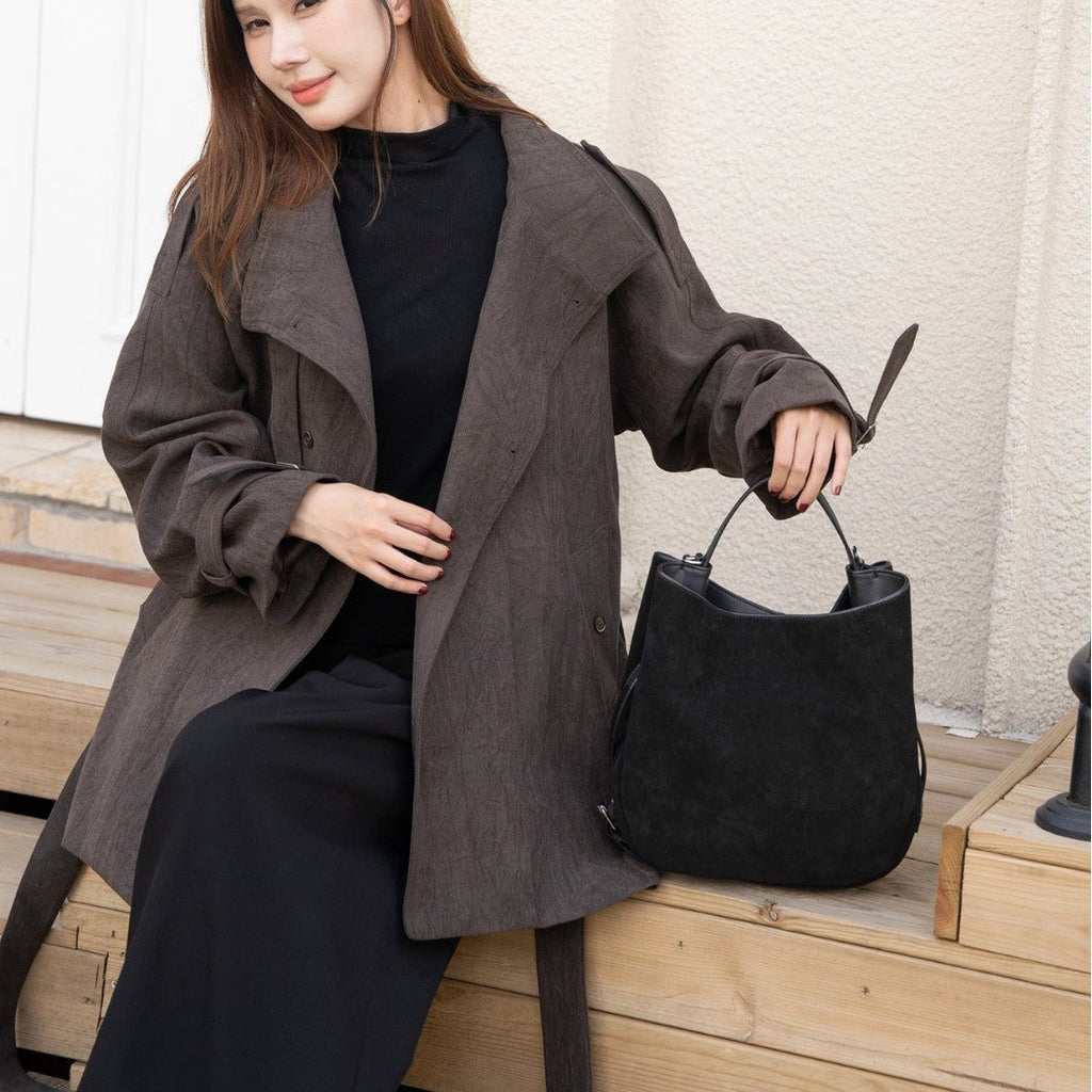 Genuine Leather Crossbody Bag Women - Urban Minimalist Shoulder Bag