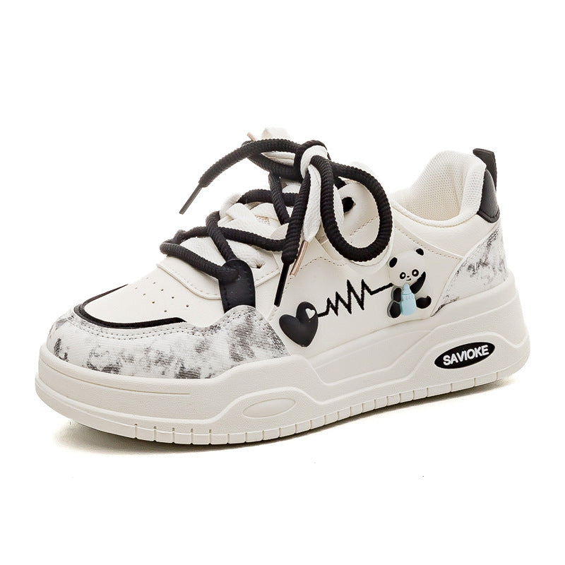 Women's Sporty Dad Sneakers - Thick Sole Athletic Casual Shoes