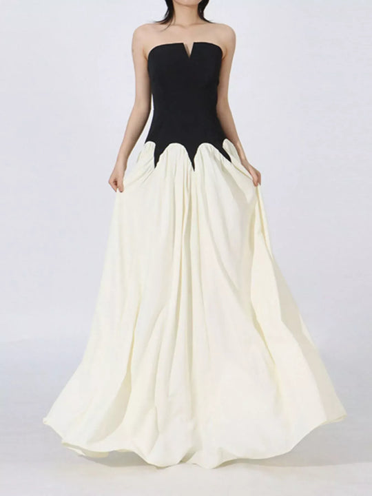Another view: Two Tone Tube Maxi Dress