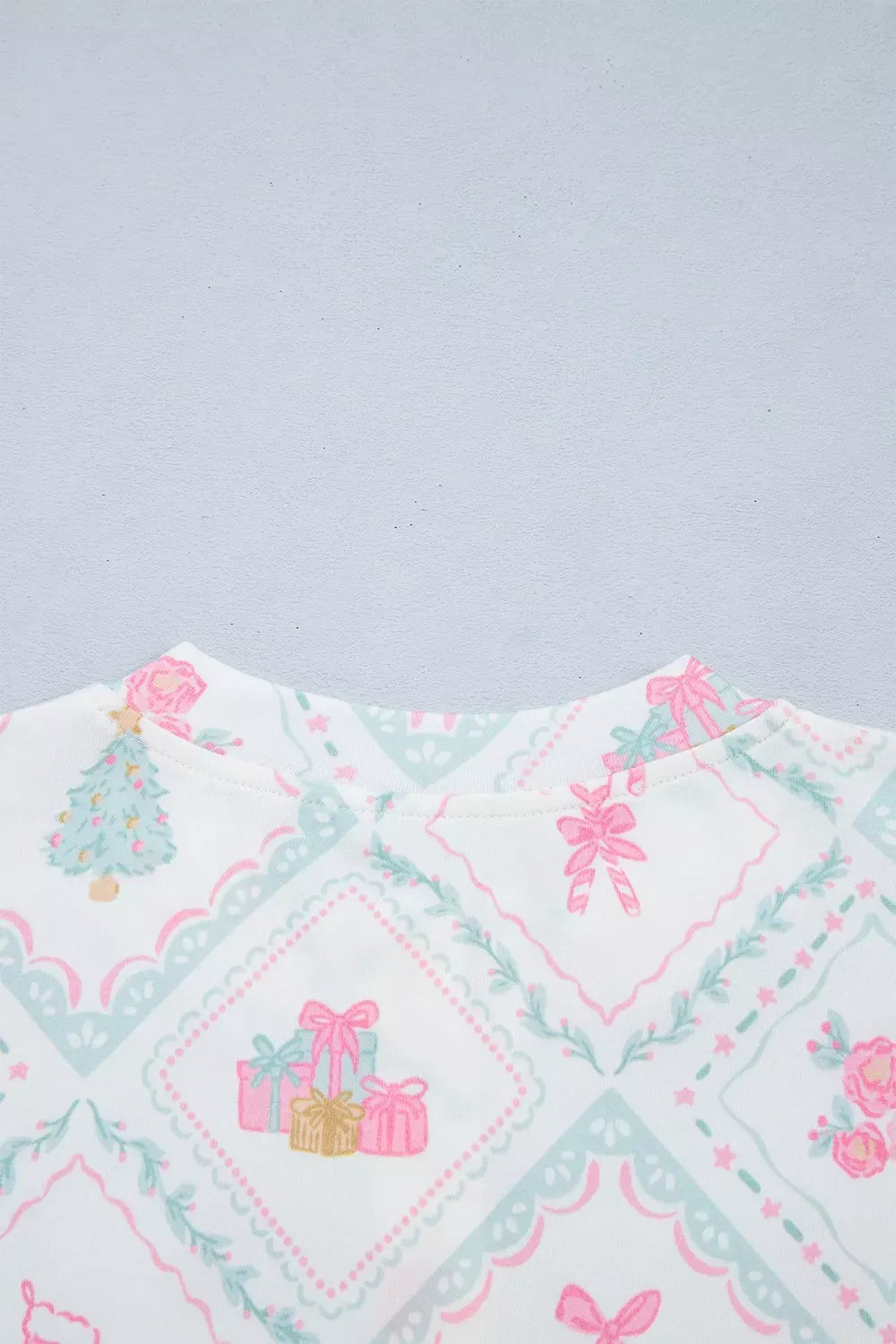 Women's Christmas Patchwork Top & Drawstring Pants Set — photo 7