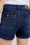 Judy Blue Camden High-Rise Back Flap Pocket Denim Shorts — product view 9
