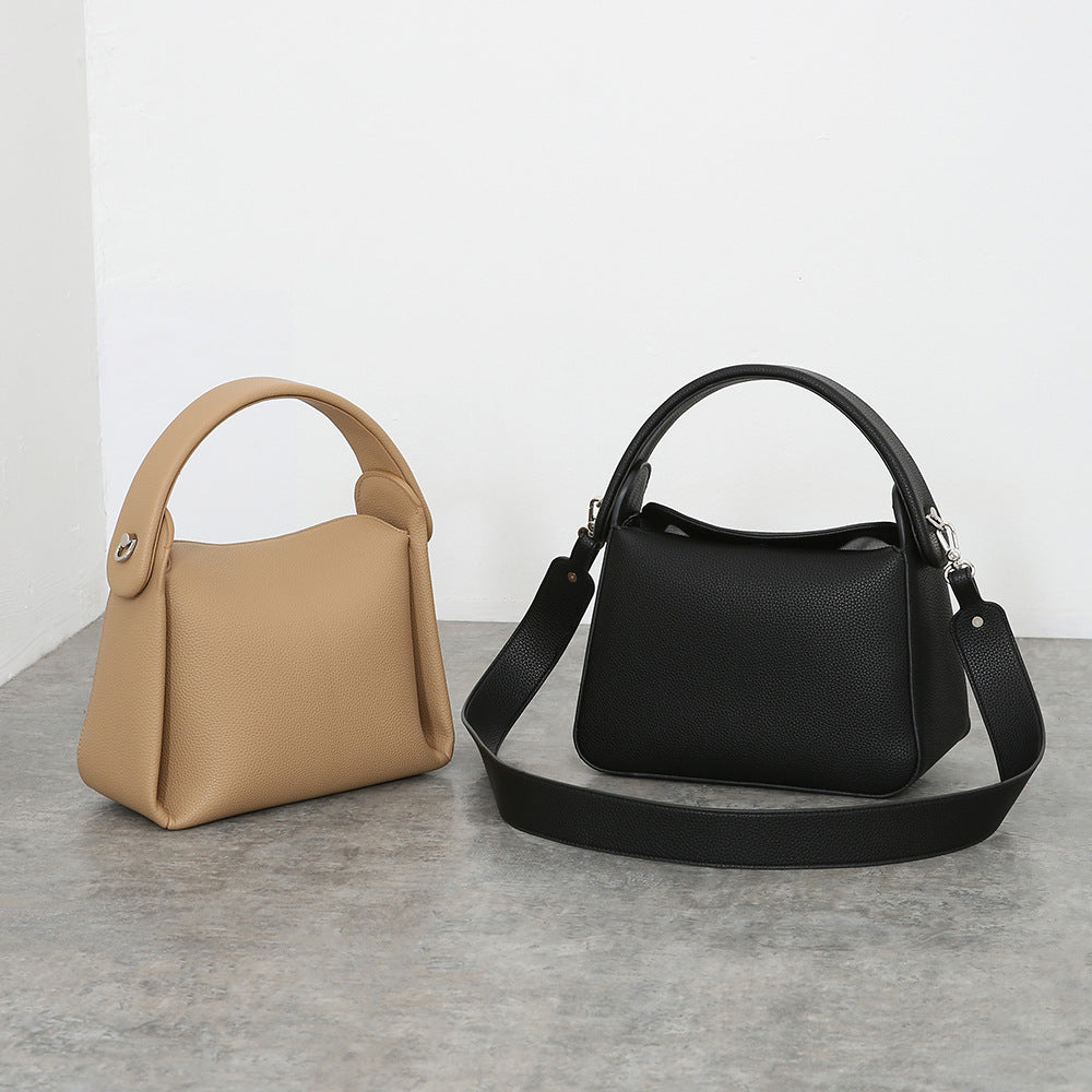 Women's Genuine Leather Dumpling Bag – Retro Shoulder Handbag