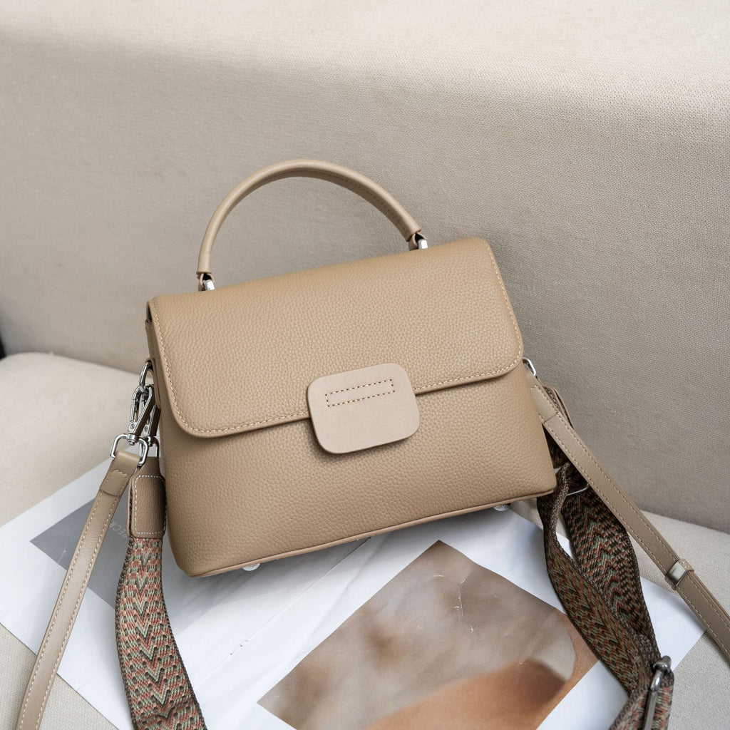 Women's Genuine Leather Tote Bag - Large Capacity Commuter Handbag with Double Straps