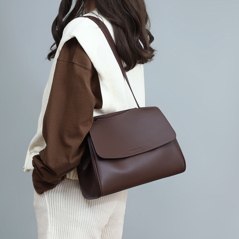Premium Large Capacity Crossbody Shoulder Bag - Women's Multi-Compartment Leather Handbag
