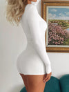 Women's fitted long-sleeve one-piece romper