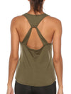 Breathable stretch workout tank for women