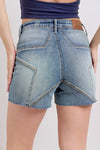 Judy Blue Addison High-Rise Star Seam Detail Denim Shorts — product view 8