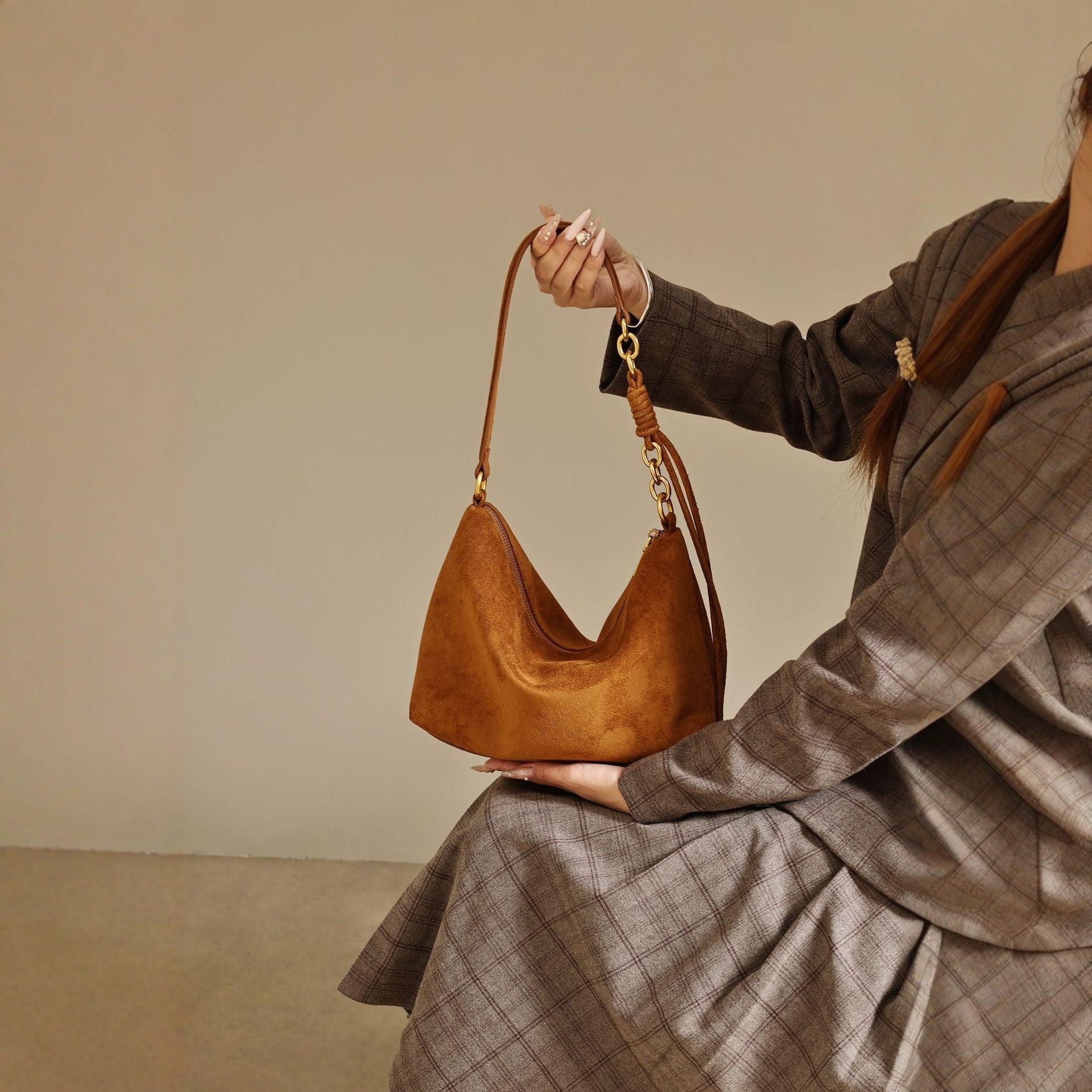 PU Leather Commuter Crossbody Shoulder Bag