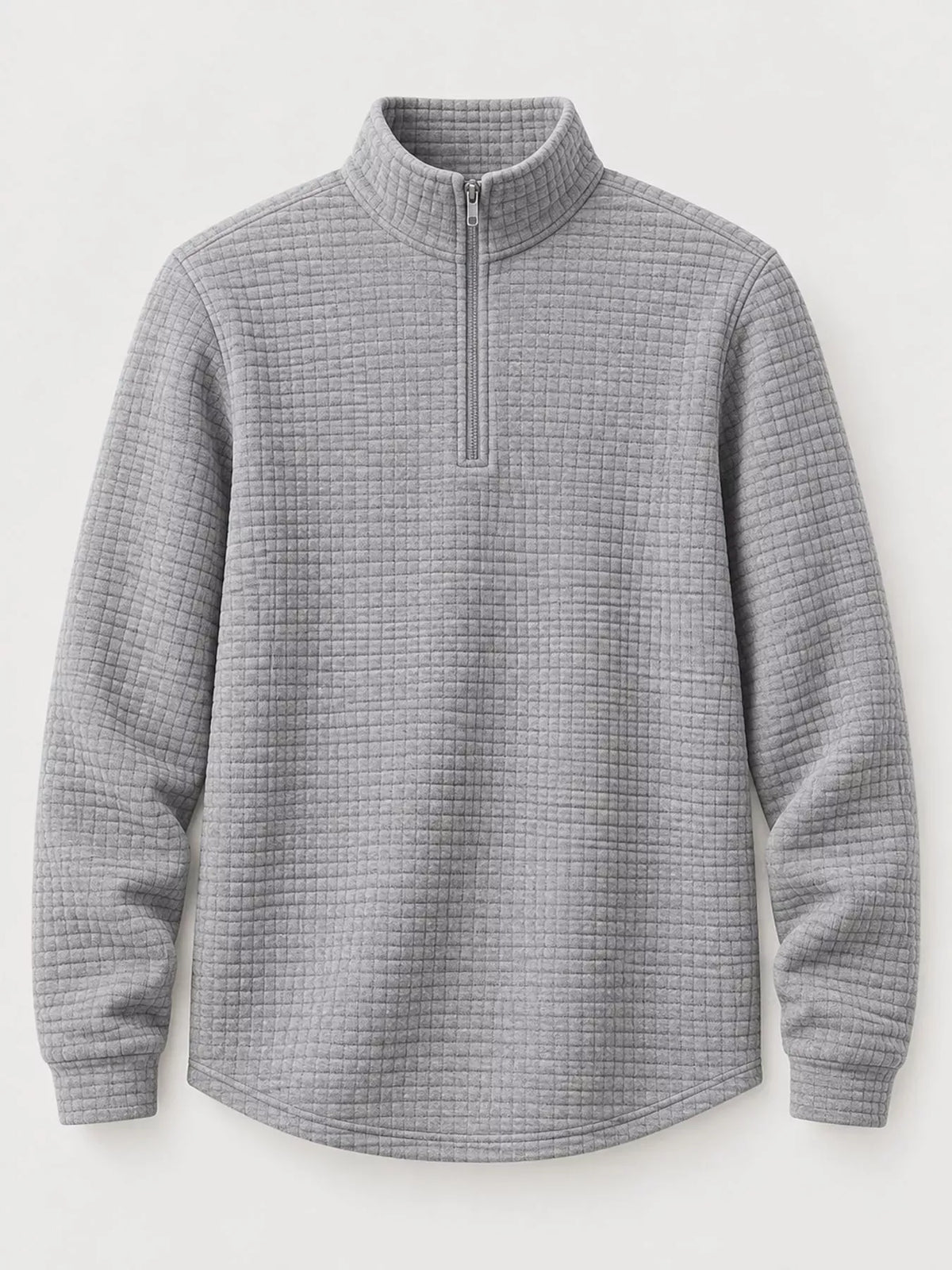Men's Waffle-Knit Quarter-Zip Sweatshirt — photo 26