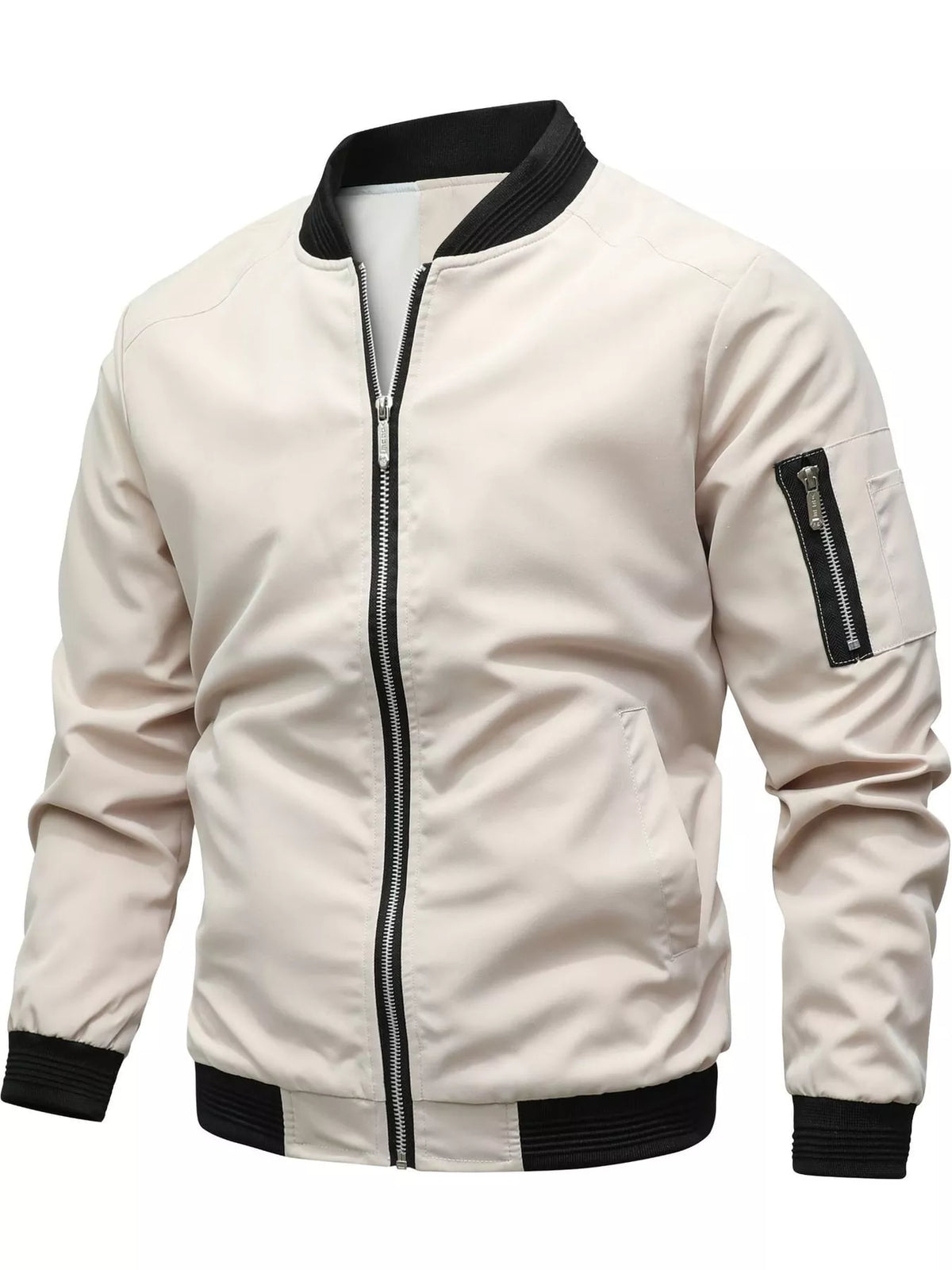 Men's Lightweight Bomber Jacket with Sleeve Pocket — photo 29