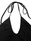 Aurelia Halter Neck Pleated Maxi Dress — product view 6