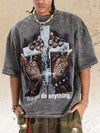 Carry the Cross tee oversized graphic detail