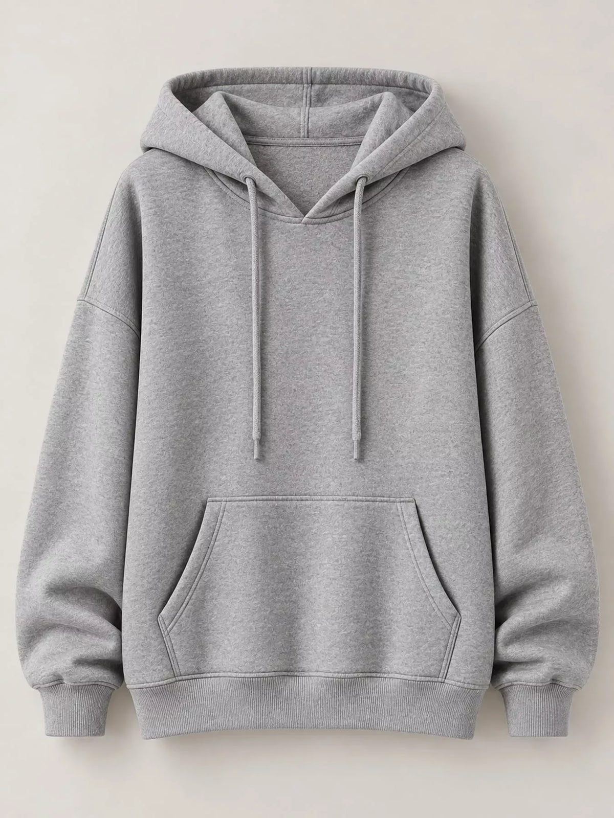 Relaxed Drop-Shoulder Drawstring Hoodie — photo 12