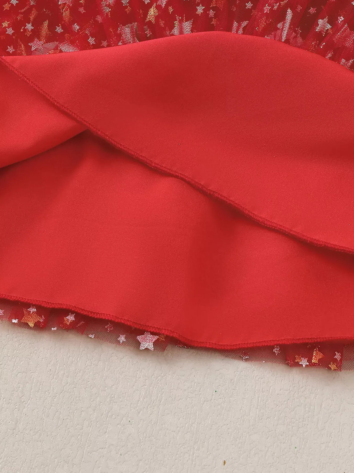 Baby Star Print Pom-Pom Tulle Dress — photo 10