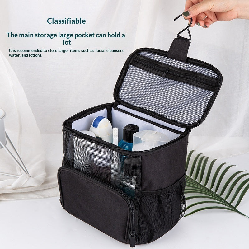 Portable Hanging Large-Capacity Toiletry Bag for Travel – Oxford Cloth Organizer