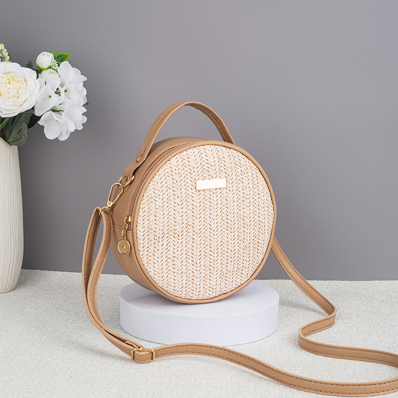 Woven Straw Round Bag