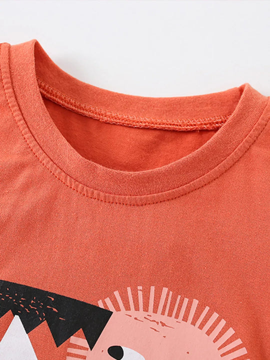 Another view: Kids' Happy Day Graphic T-Shirt – Coral
