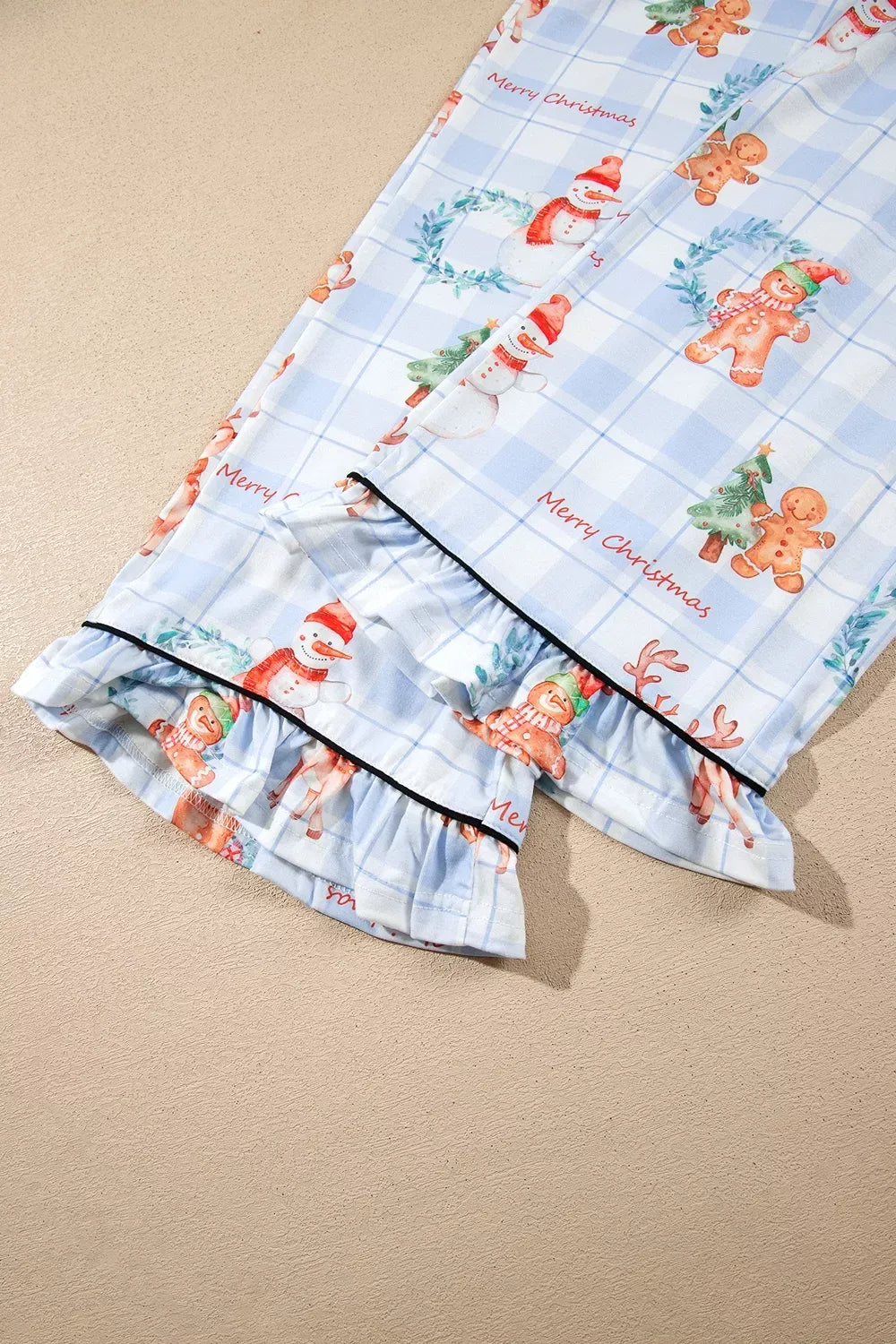 Women's Christmas Plaid Cartoon-Print Pajama Set — photo 9