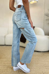 Judy Blue Sloane High-Rise Distressed Straight Jeans — product view 5
