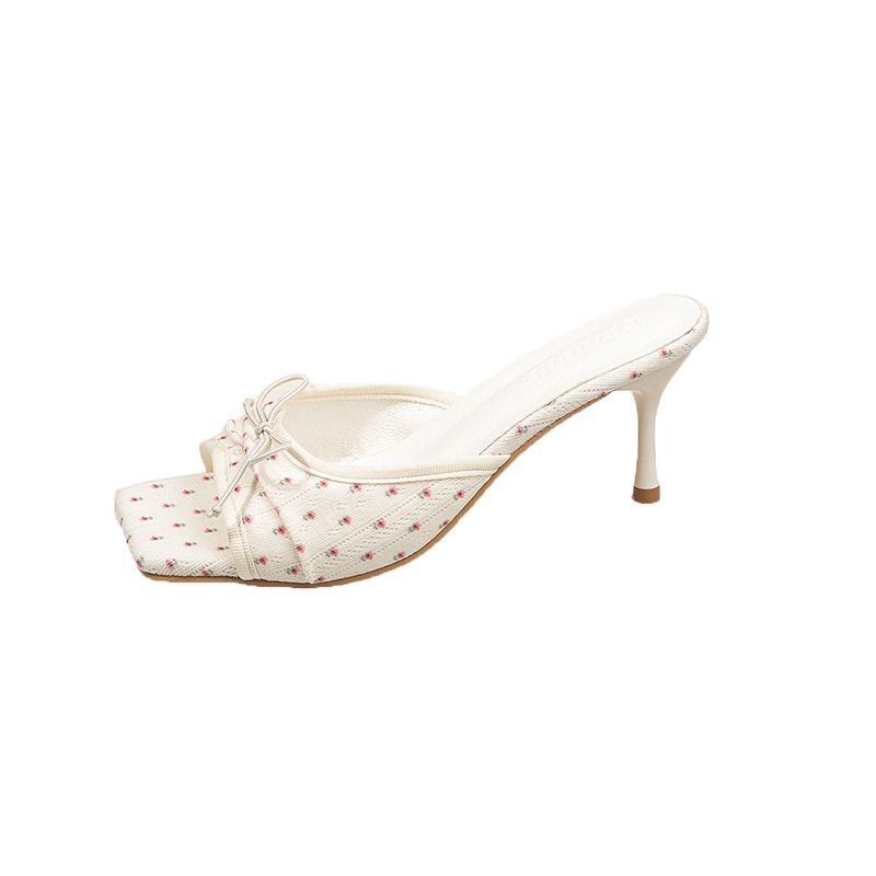 Bowtie Peep-Toe Sandals