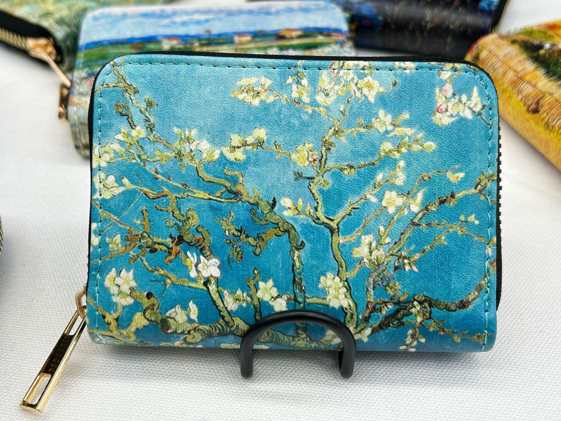 Van Gogh Art Cardholder Wallet | Anti-Magnetic Multi-Card Holder | Foldable PU Leather Card Case