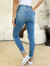 Judy Blue Addison Mid-Rise Destroy & Cuff Skinny Jeans — product view 11