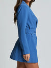 Lapel-collar tie-waist blazer — alternate product view 9