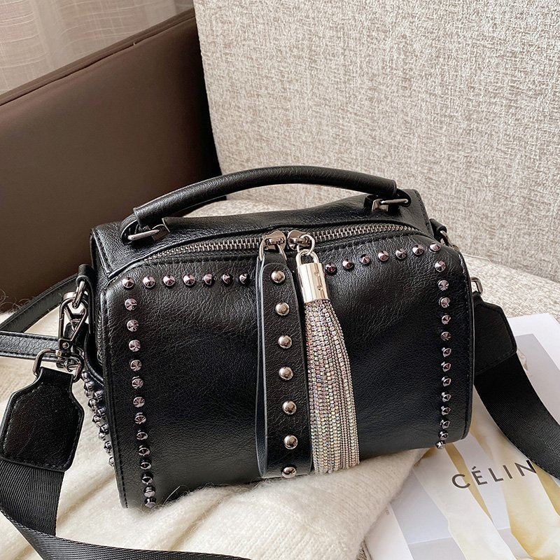 Large-Capacity Wide-Band Crossbody Shoulder Bag – PU Leather Women's Bag