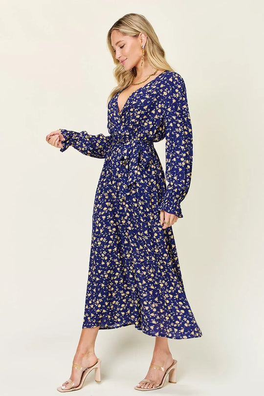 Another view: Double Take Tie-Back Flounce-Sleeve Dress – Regular & Plus Sizes