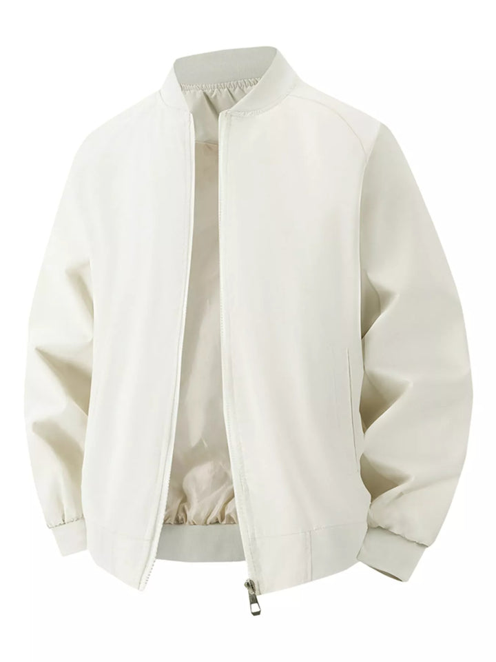 Men's Thermal Zip-Up Jacket with Pockets, M–5XL