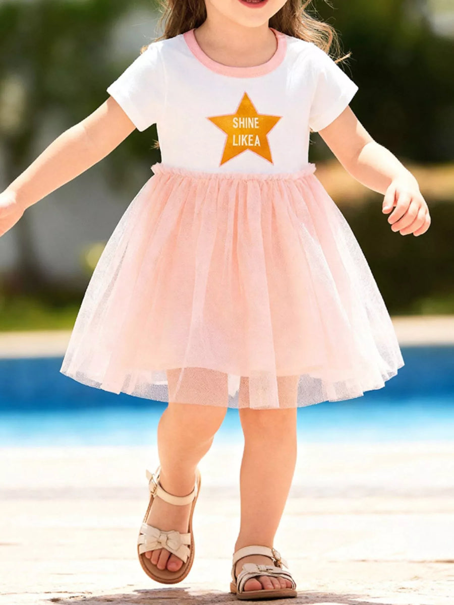 Girls' Shine Like a Star Tutu Dress – Watermelon Pink