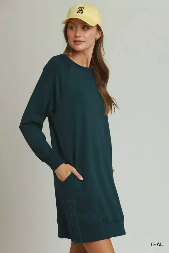Another view: Umgee Side Crochet Zipper Detailed Dress