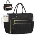 Women's Travel Work Bag with Large Cup Holder - Expandable Lightweight Tote