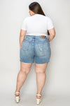 Judy Blue Blake High-Rise Raw-Hem Denim Shorts — product view 20