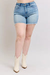 Judy Blue Lennox High-Rise Western Embroidery Detail Cut Off Denim Shorts — product view 10