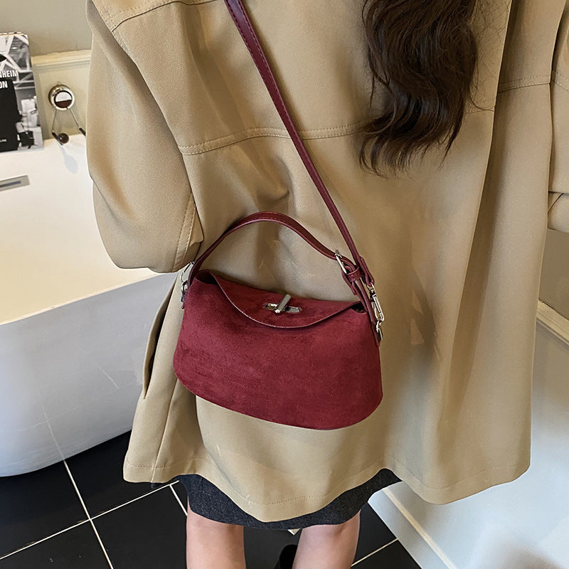 Women's Retro Dumpling Tote Shoulder Bag – PU Leather Handbag with Multiple Pockets