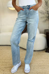 Judy Blue Sloane High-Rise Distressed Straight Jeans — product view 2