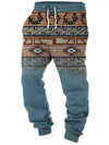 Men’s geometric drawstring joggers.
