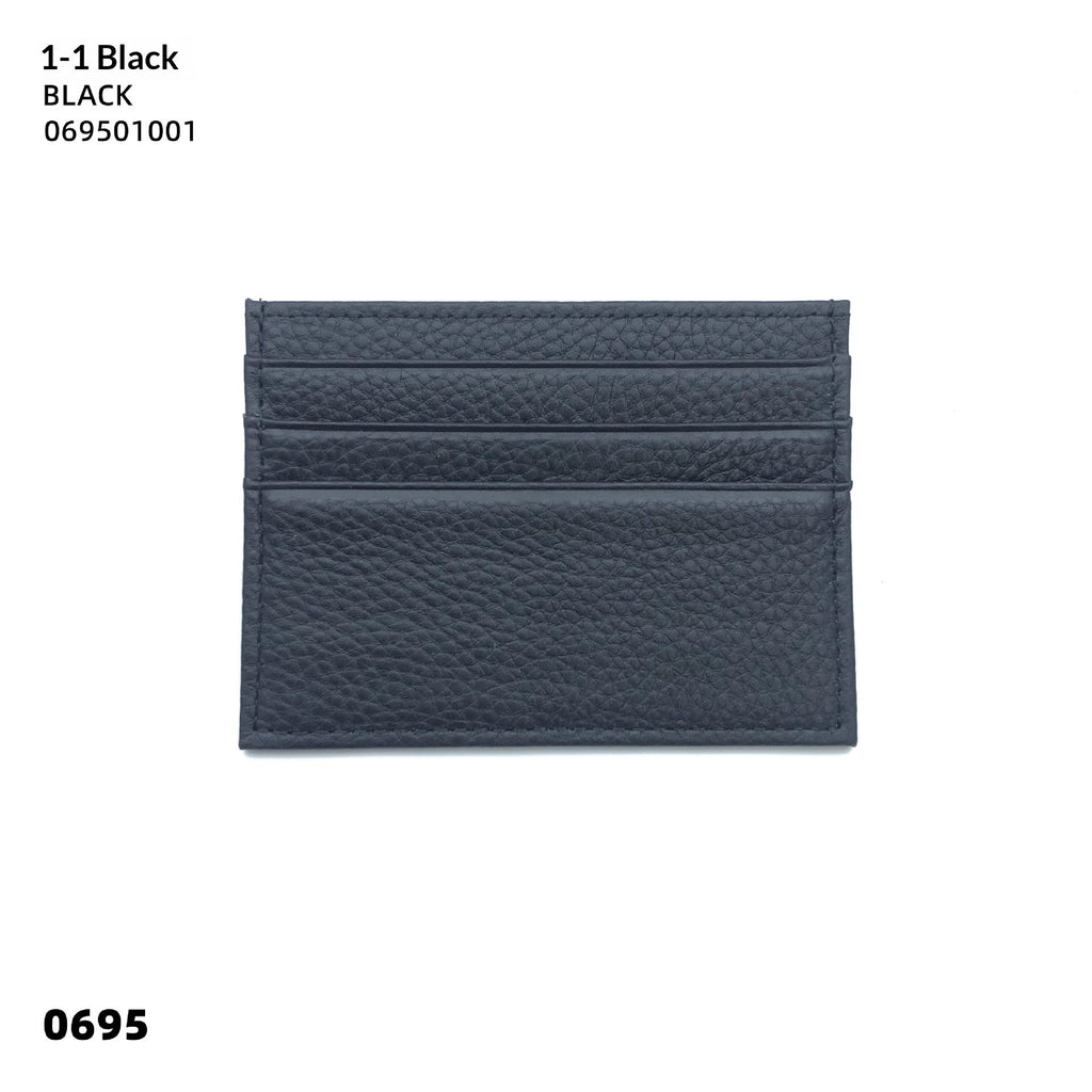 Genuine Leather Card Holder - Premium Cowhide Slim Wallet for Men & Women