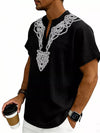 Nomad Embroidered Notch-Neck Shirt — color or detail view 3
