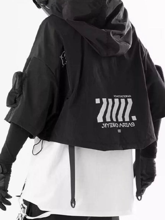 Another view: Men's Oversized Cropped Hoodie