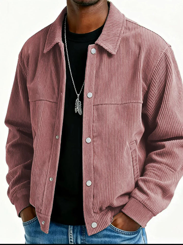 Men's Vintage Corduroy Button-Front Jacket