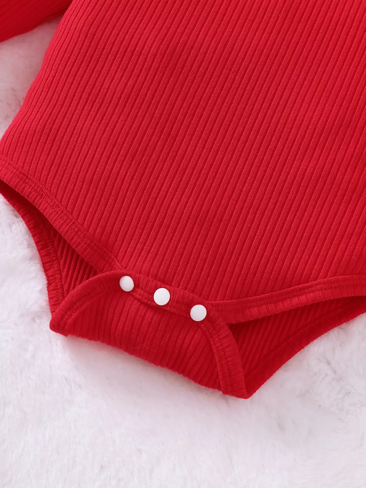 Baby Christmas Bodysuit & Santa Suspender Skirt Set — photo 4