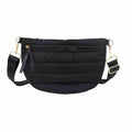 Women's Quilted Crossbody Bag - Casual Dumpling Shoulder Bag with Adjustable Strap