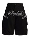 Signature Embroidered Cargo Shorts for men