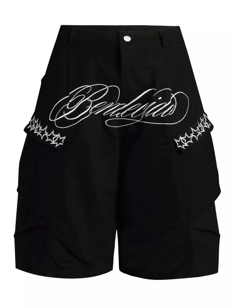 Signature Embroidered Cargo Shorts