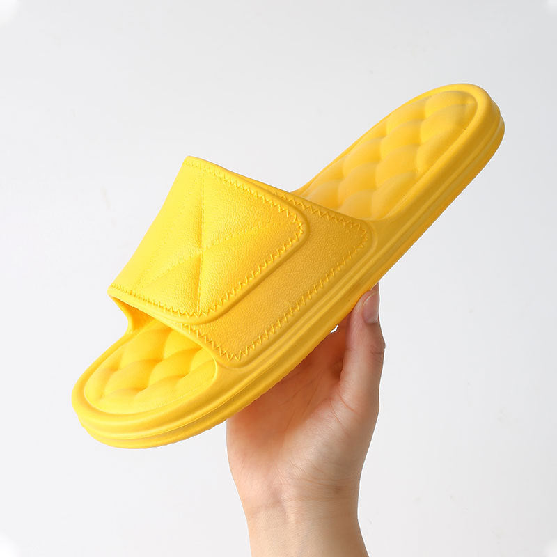 Women's Plaid EVA Slide Slippers | Lightweight Open-Toe Bathroom Sandals