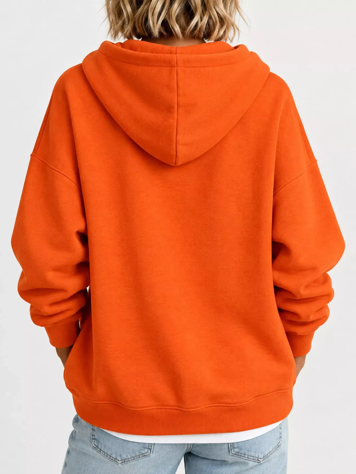 Relaxed Drop-Shoulder Drawstring Hoodie — photo 19