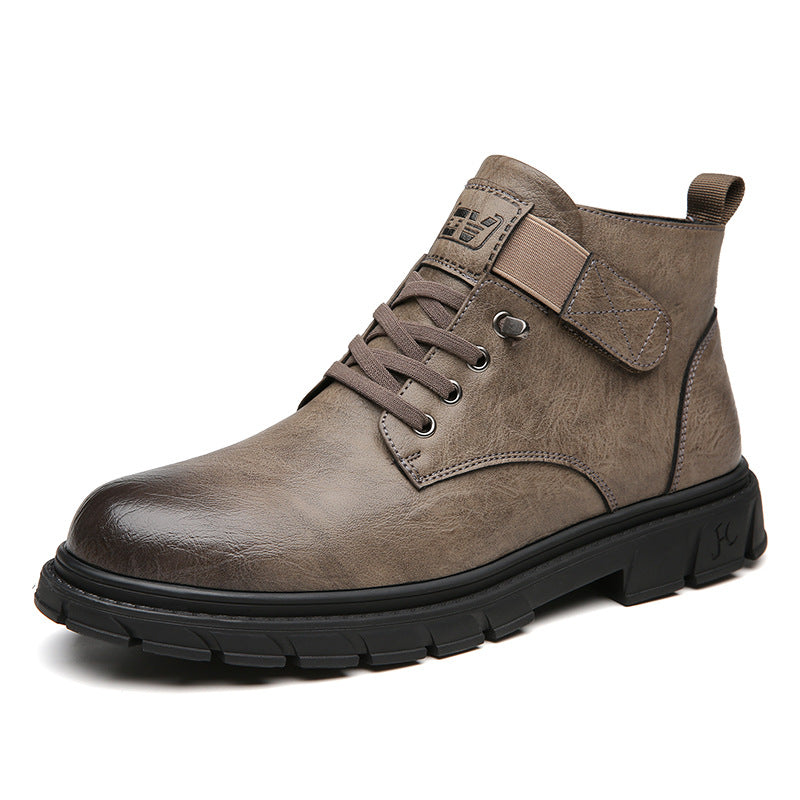 Men's Fleece-Lined High-Top Insulated Shoes | Non-Slip Rubber Sole | Warm Winter Sneakers